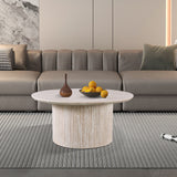 Salontafel 'Lagos' 80 cm Rond Decor Travertin Beige