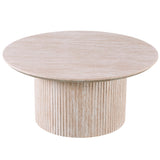 Salontafel 'Lagos' 80 cm Rond Decor Travertin Beige
