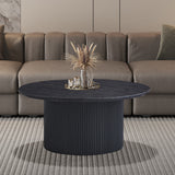 Salontafel 'Lagos' 80 cm Rond Decor Donkerbruin