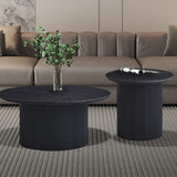 Salontafel 'Lagos' 80 cm Rond Decor Donkerbruin