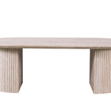 Salontafel 'Lagos' 120 cm Ovaal Decor Travertin Beige