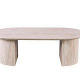 Salontafel 'Lagos' 120 cm Ovaal Decor Travertin Beige