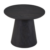 Bijzetttafel 'Miklos' 60 cm Rond Decor Donkerbruin
