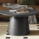 Salontafel 'Miklos' 80 cm Rond Decor Donkerbruin