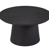 Salontafel 'Miklos' 80 cm Rond Decor Donkerbruin