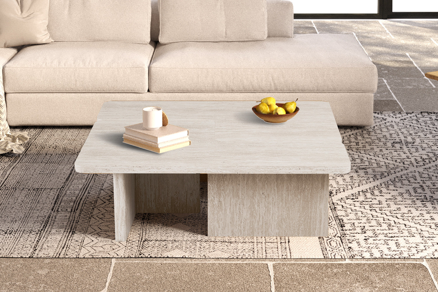 Salontafel 'Arallo' Decor Travertin Beige