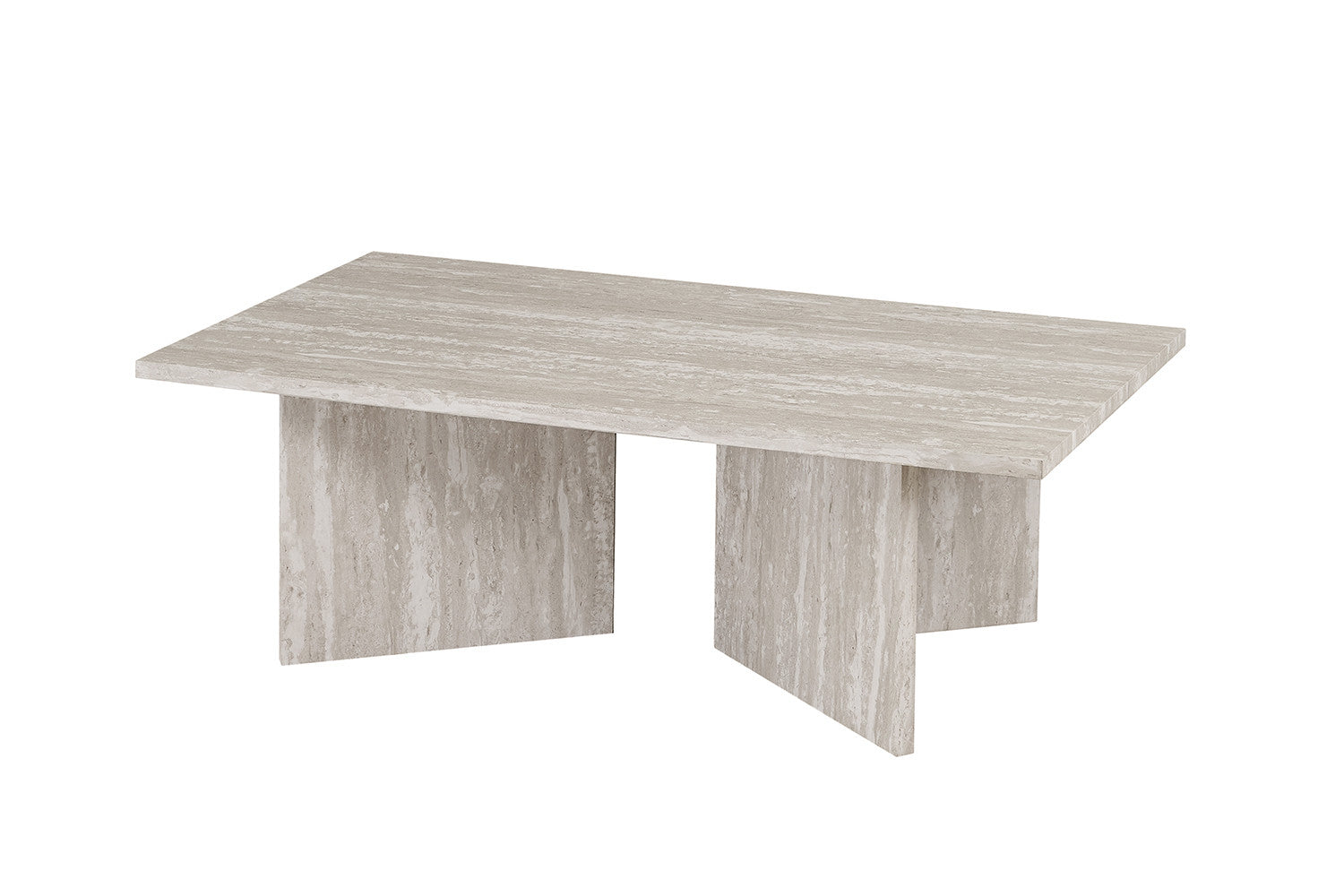 Salontafel 'Litar' Decor Travertin Grijs