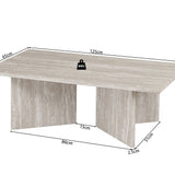 Salontafel 'Litar' Decor Travertin Grijs