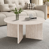 Salontafel 'Drasir' Rond Decor Travertin Beige