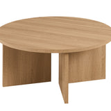 Salontafel 'Drasir' Rond Decor Eik Naturel