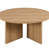 Salontafel 'Drasir' Rond Decor Eik Naturel