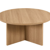 Salontafel 'Drasir' Rond Decor Eik Naturel