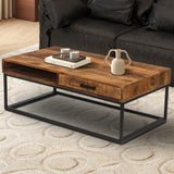 Salontafel 'Madeira' met lade Mango hout