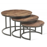 Salontafel 'Arnod' 3-delig Mango hout