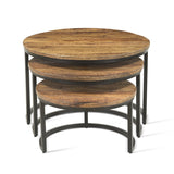 Salontafel 'Arnod' 3-delig Mango hout