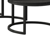 Salontafel 'Arnod' 3-delig Mango hout zwart