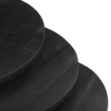 Salontafel 'Arnod' 3-delig Mango hout zwart