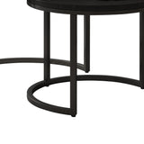 Salontafel 'Goja' 2-delig Mango hout zwart