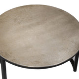 Salontafel 'Amira' 2-delig Verouderd Zilver