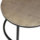 Salontafel 'Amira' 2-delig Verouderd Zilver