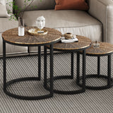 Salontafel 'Alicia' 3-delig Zon Goud