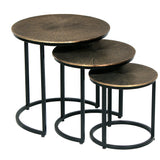 Salontafel 'Alicia' 3-delig Zon Goud