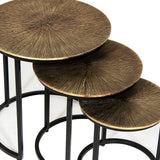 Salontafel 'Alicia' 3-delig Zon Goud