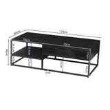 Salontafel 'Madeira' 120 cm Mango hout zwart