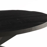 Salontafel 'Madeira' Ovaal Mango hout zwart