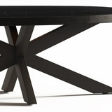 Salontafel 'Madeira' Ovaal Mango hout zwart