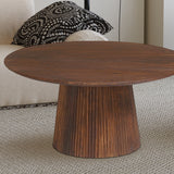 Salontafel 'Miguel' 80 cm Rond Mango hout Lichtbruin