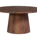 Salontafel 'Miguel' 80 cm Rond Mango hout Lichtbruin