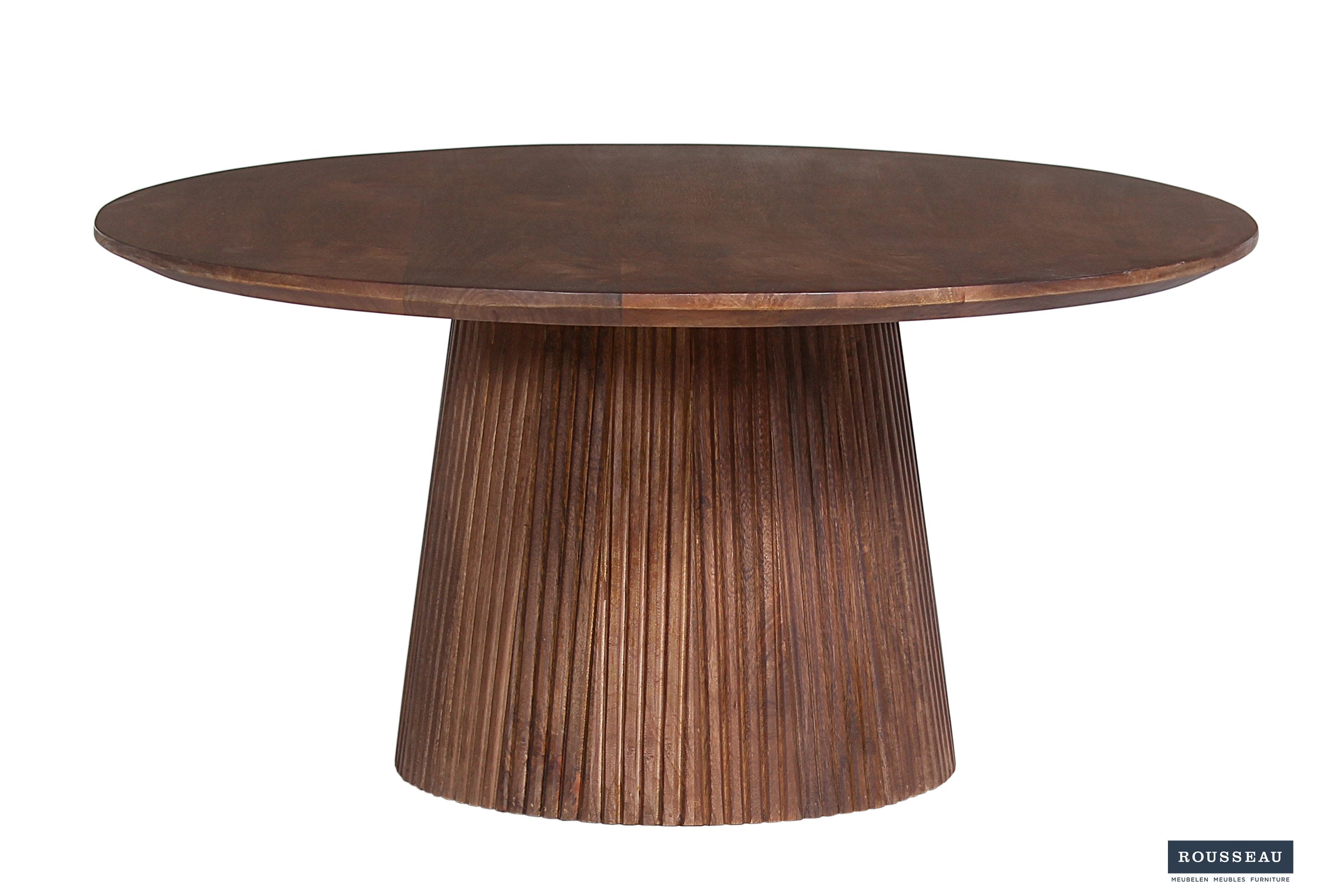 Salontafel 'Miguel' 80 cm Rond Mangohout Lichtbruin