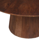 Salontafel 'Miguel' 80 cm Rond Mango hout Lichtbruin