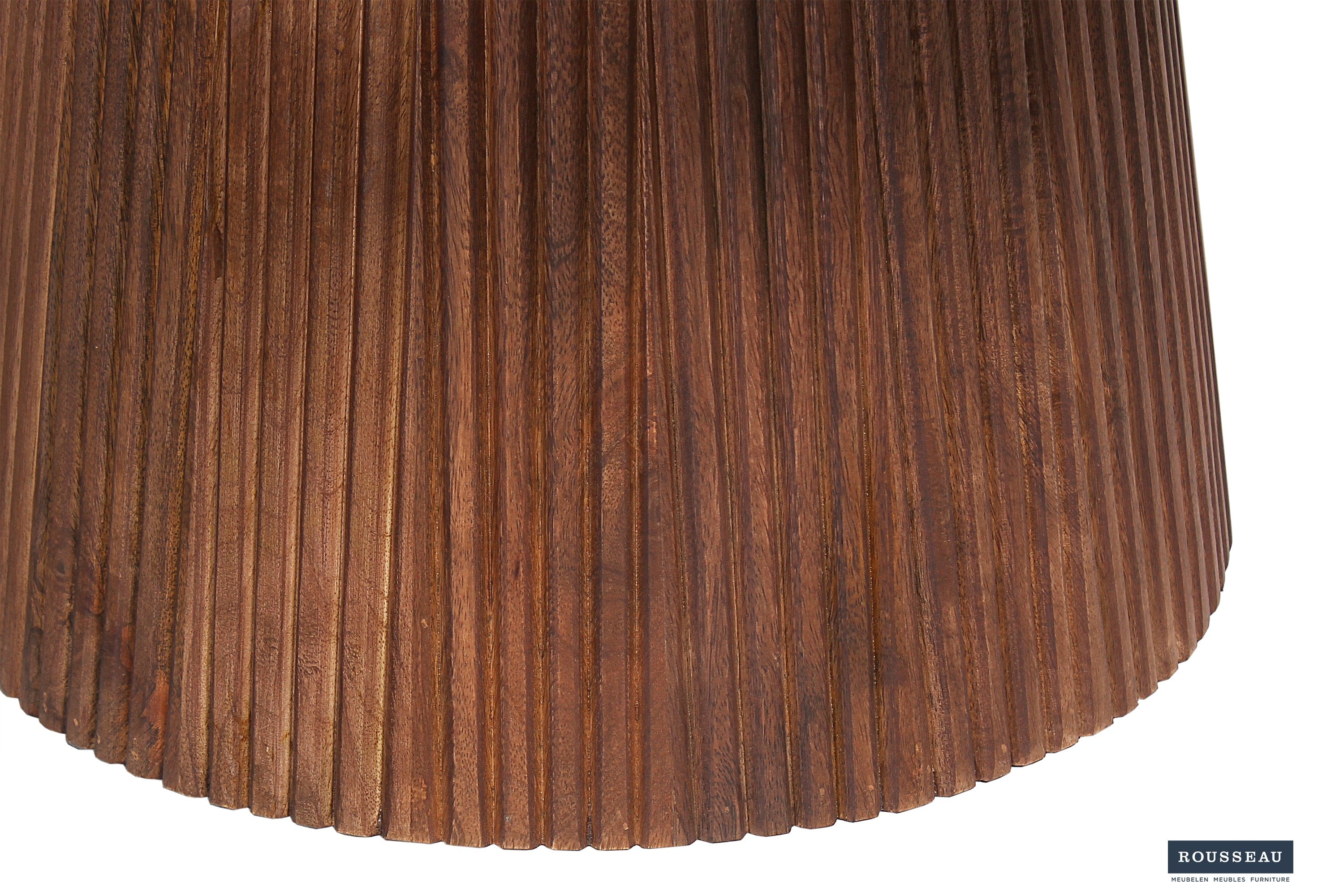 Salontafel 'Miguel' 80 cm Rond Mangohout Lichtbruin