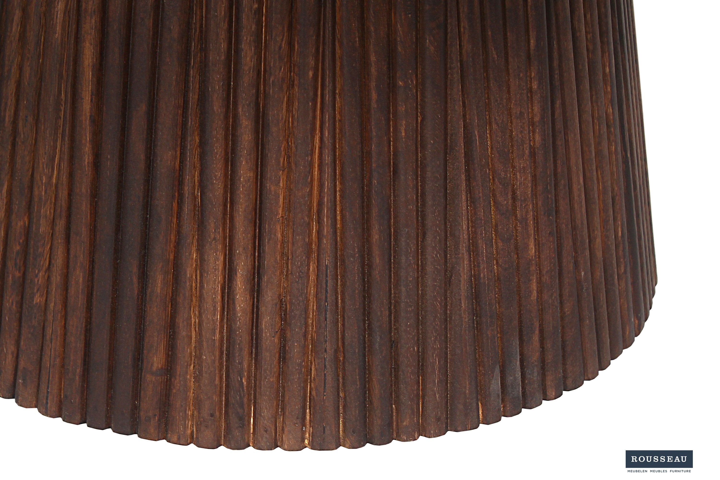 Salontafel 'Miguel' 80 cm Rond Mangohout Donkerbruin