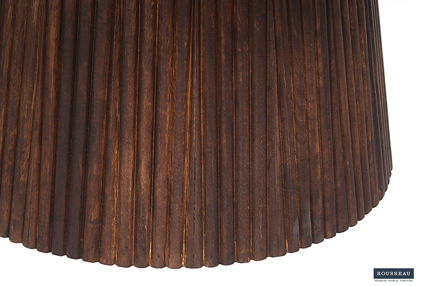Salontafel 'Miguel' 80 cm Rond Mangohout Donkerbruin