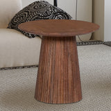 Salontafel 'Miguel' 50 cm Rond Mango hout Lichtbruin