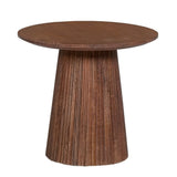 Salontafel 'Miguel' 50 cm Rond Mango hout Lichtbruin