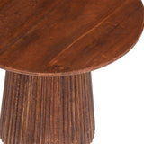 Salontafel 'Miguel' 50 cm Rond Mango hout Lichtbruin