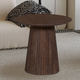 Salontafel 'Miguel' 50 cm Rond Mangohout Donkerbruin