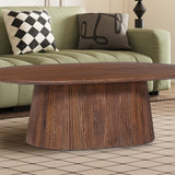 Salontafel 'Miguel' 120 cm Ovaal Mango hout Lichtbruin