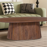 Salontafel 'Miguel' 120 cm Ovaal Mango hout Lichtbruin