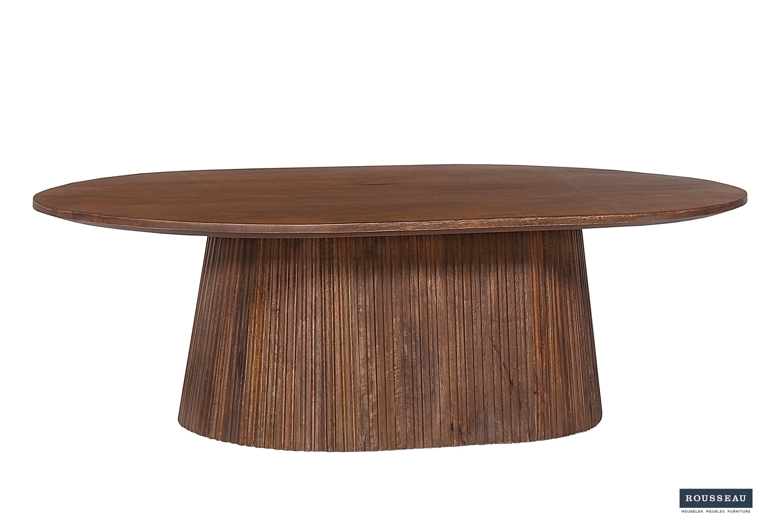 Salontafel 'Miguel' 120 cm Ovaal Mangohout Lichtbruin