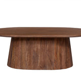 Salontafel 'Miguel' 120 cm Ovaal Mango hout Lichtbruin