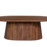 Salontafel 'Miguel' 120 cm Ovaal Mango hout Lichtbruin