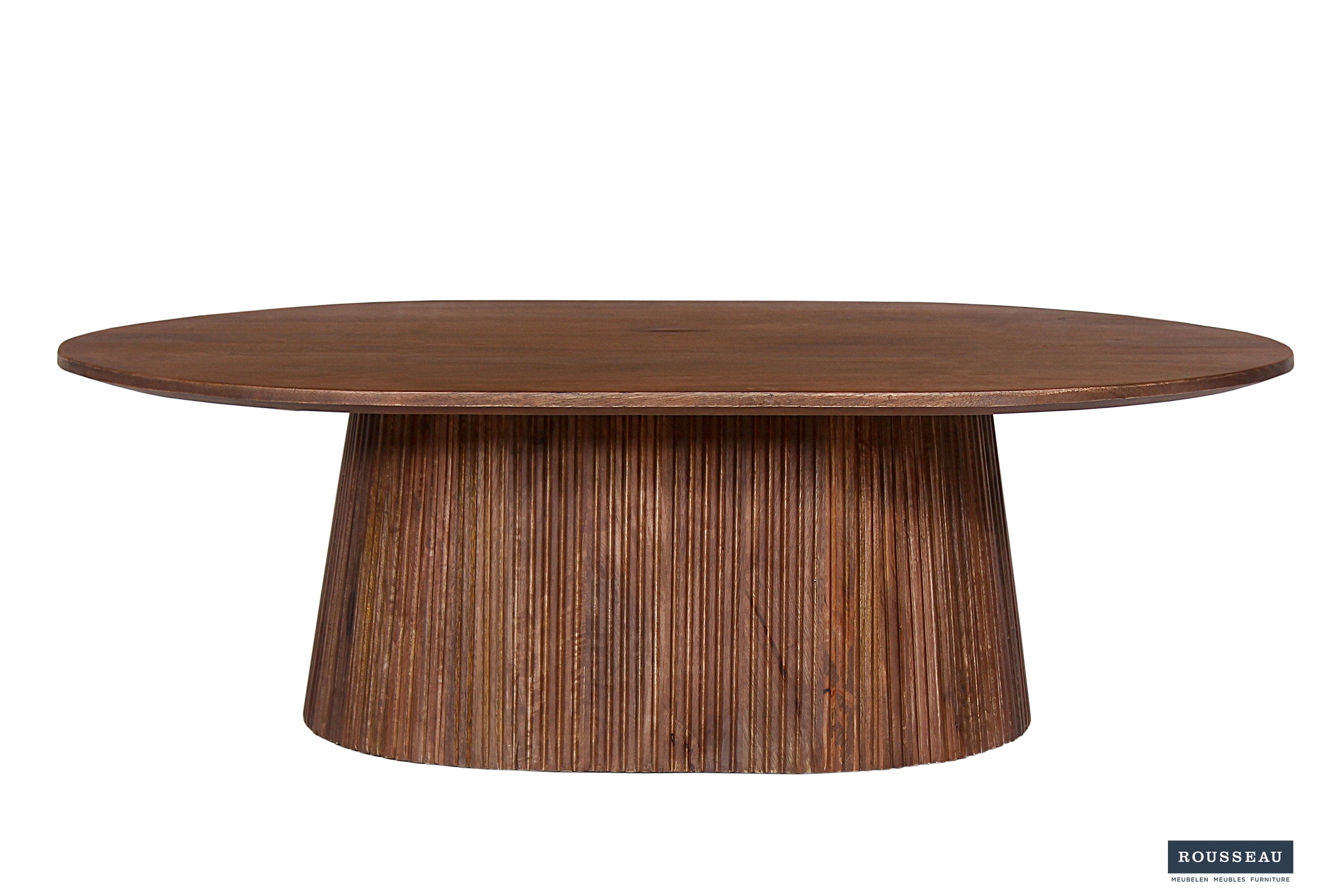 Salontafel 'Miguel' 120 cm Ovaal Mangohout Lichtbruin