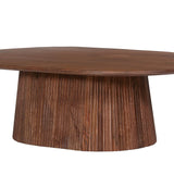 Salontafel 'Miguel' 120 cm Ovaal Mango hout Lichtbruin