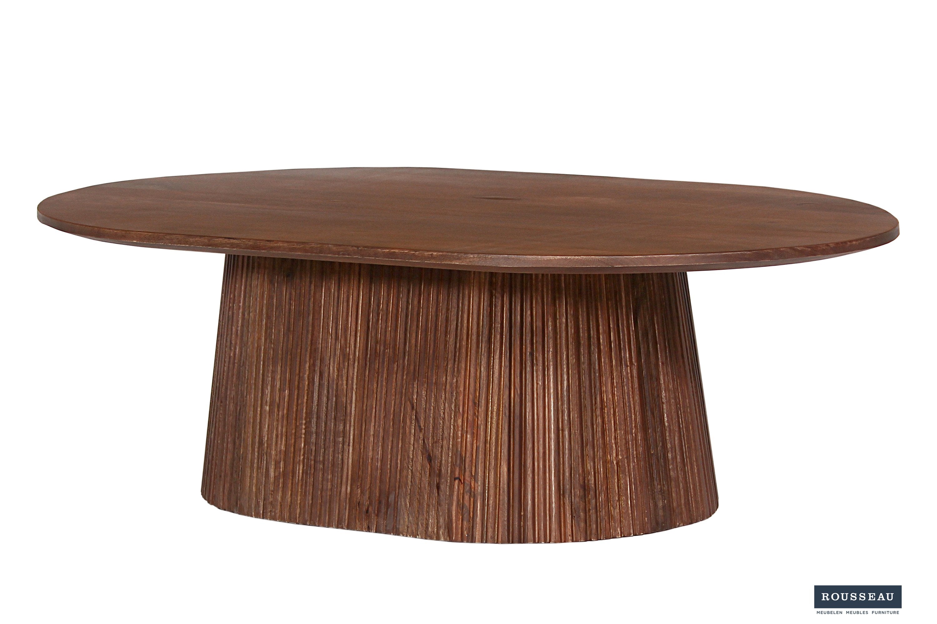 Salontafel 'Miguel' 120 cm Ovaal Mangohout Lichtbruin