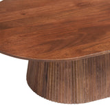 Salontafel 'Miguel' 120 cm Ovaal Mango hout Lichtbruin